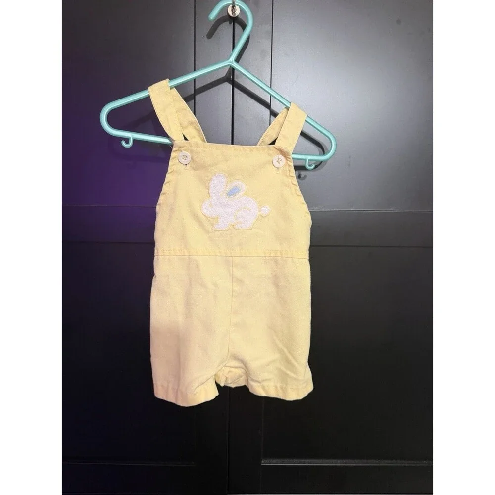 Vintage Health-Tex Baby Outfit Yellow Easter Bunny